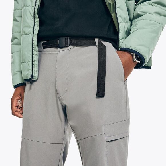 Nautica Mens Navtech Slim-Fit Utility Pant Straight Leg Pewter Grey Size 34x32 - Picture 2 of 11